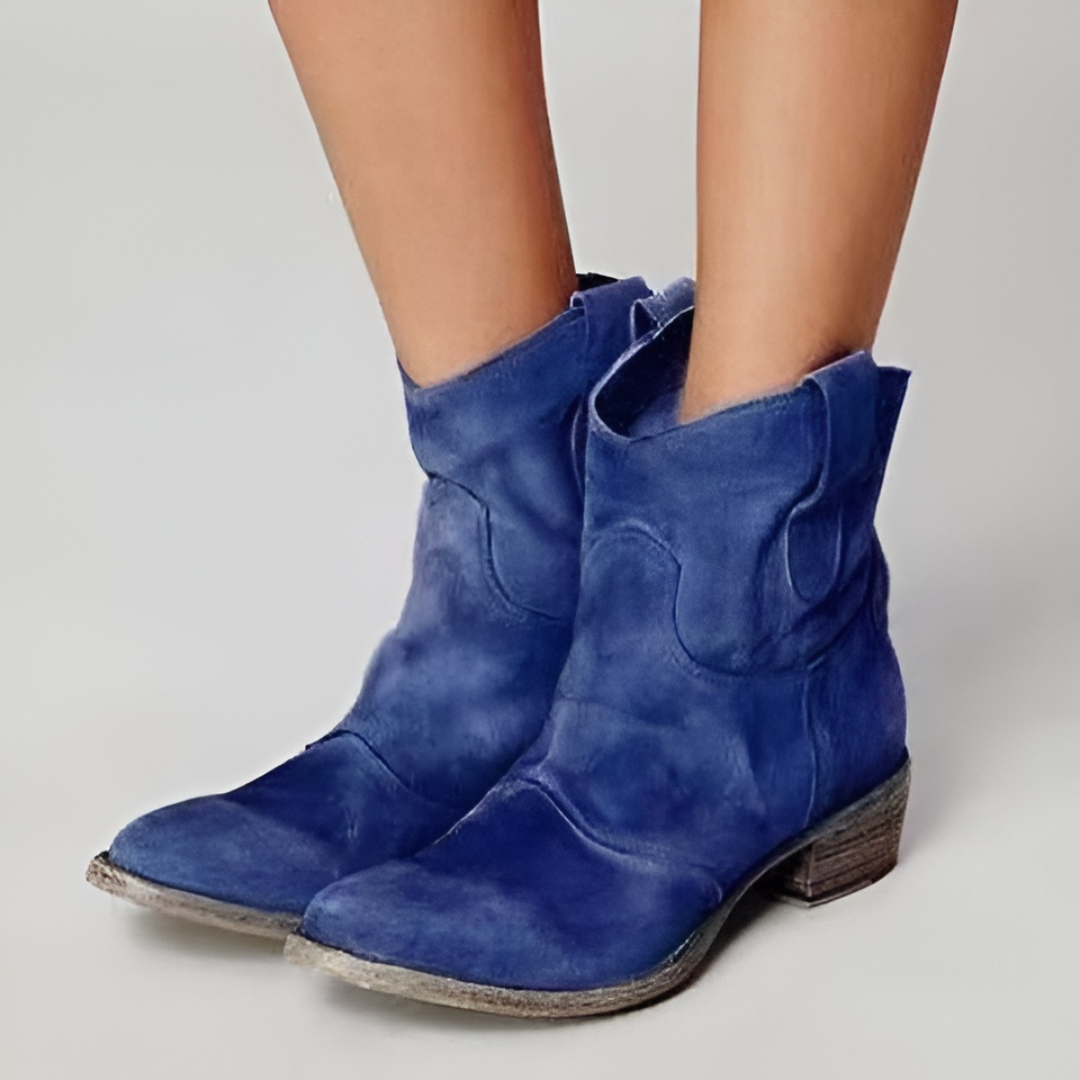 Carlotta – Suede Leather Ankle Boots