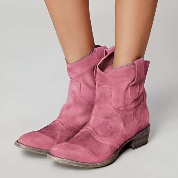 Carlotta – Suede Leather Ankle Boots