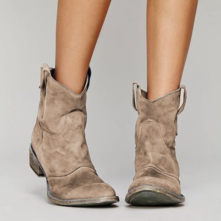 Carlotta – Suede Leather Ankle Boots