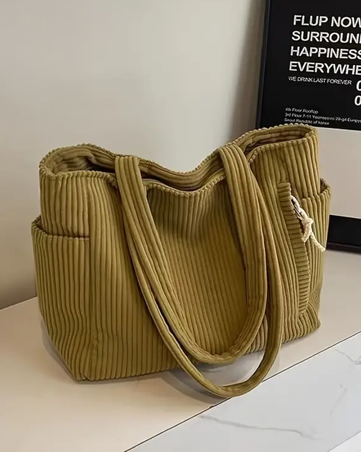 Aubrey - Corduroy Tote Bag
