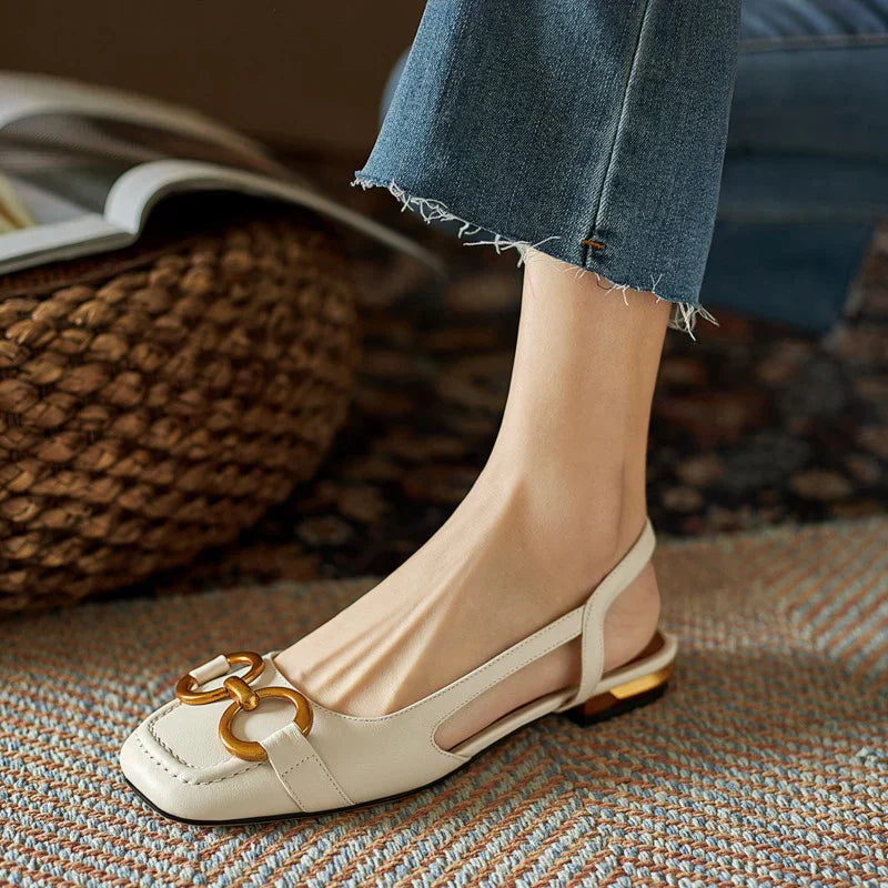 Nora – Chic Ergonomic Slingback Flats