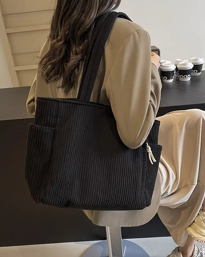 Aubrey - Corduroy Tote Bag