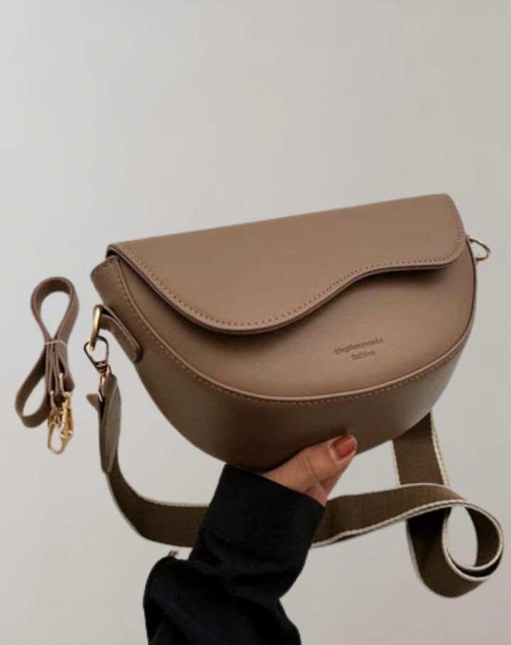 Emma - Curved Flap Crossbody Bag