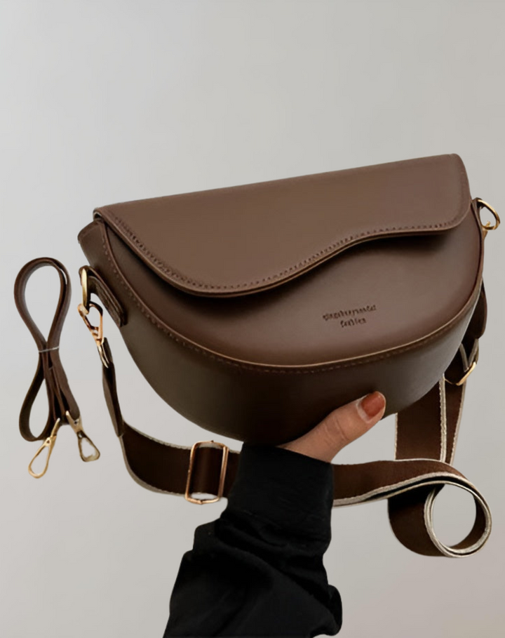 Emma - Curved Flap Crossbody Bag