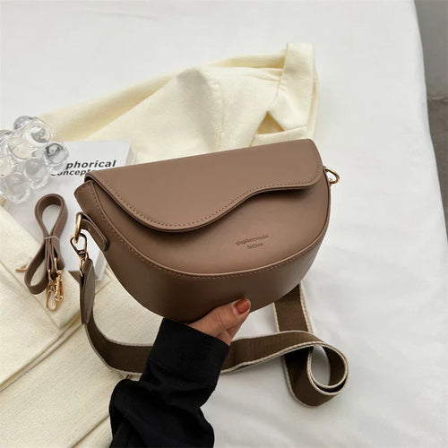 Emma - Curved Flap Crossbody Bag