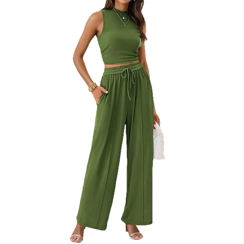 Lena – Summer Two-Piece Pants Set