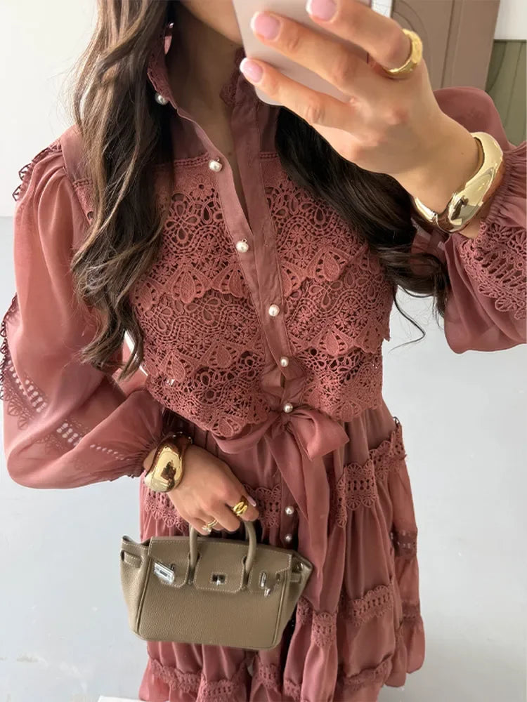 Lyna - Embroidery Maxi Dress