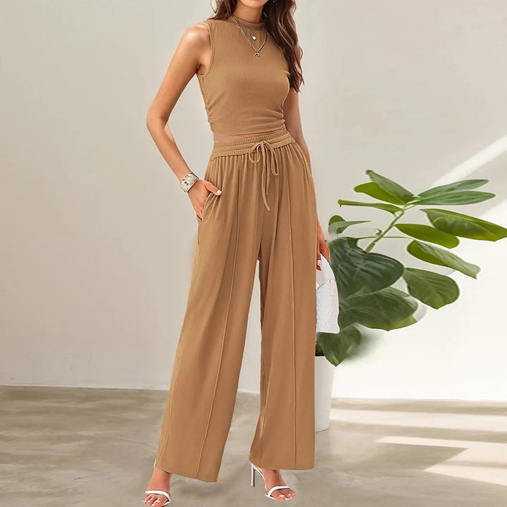 Lena – Summer Two-Piece Pants Set