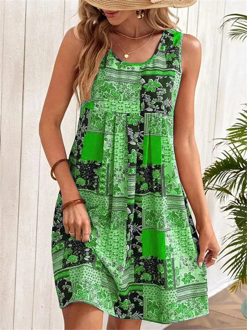 Gail - Sleeveless A-Line Dress