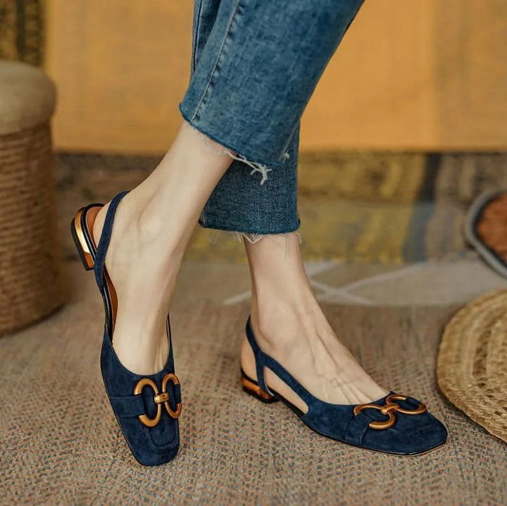 Nora – Chic Ergonomic Slingback Flats