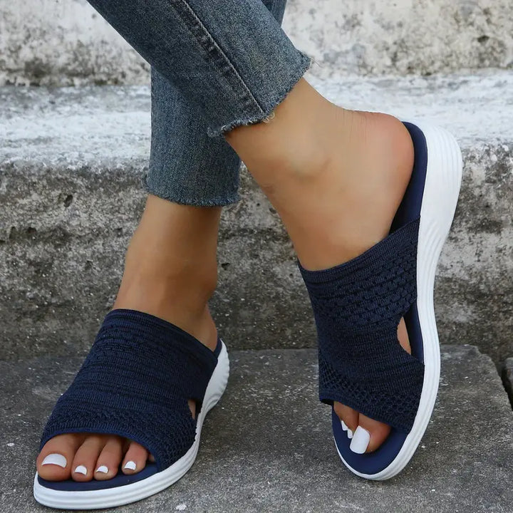 Aria - Orthopedic Open-Toe Knit Sandals