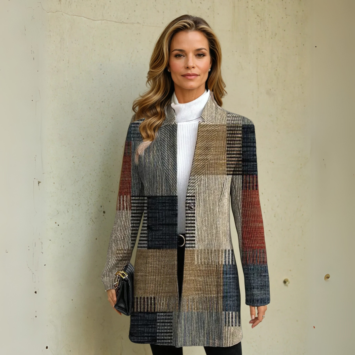 Hazel - Checked Women’s Blazer
