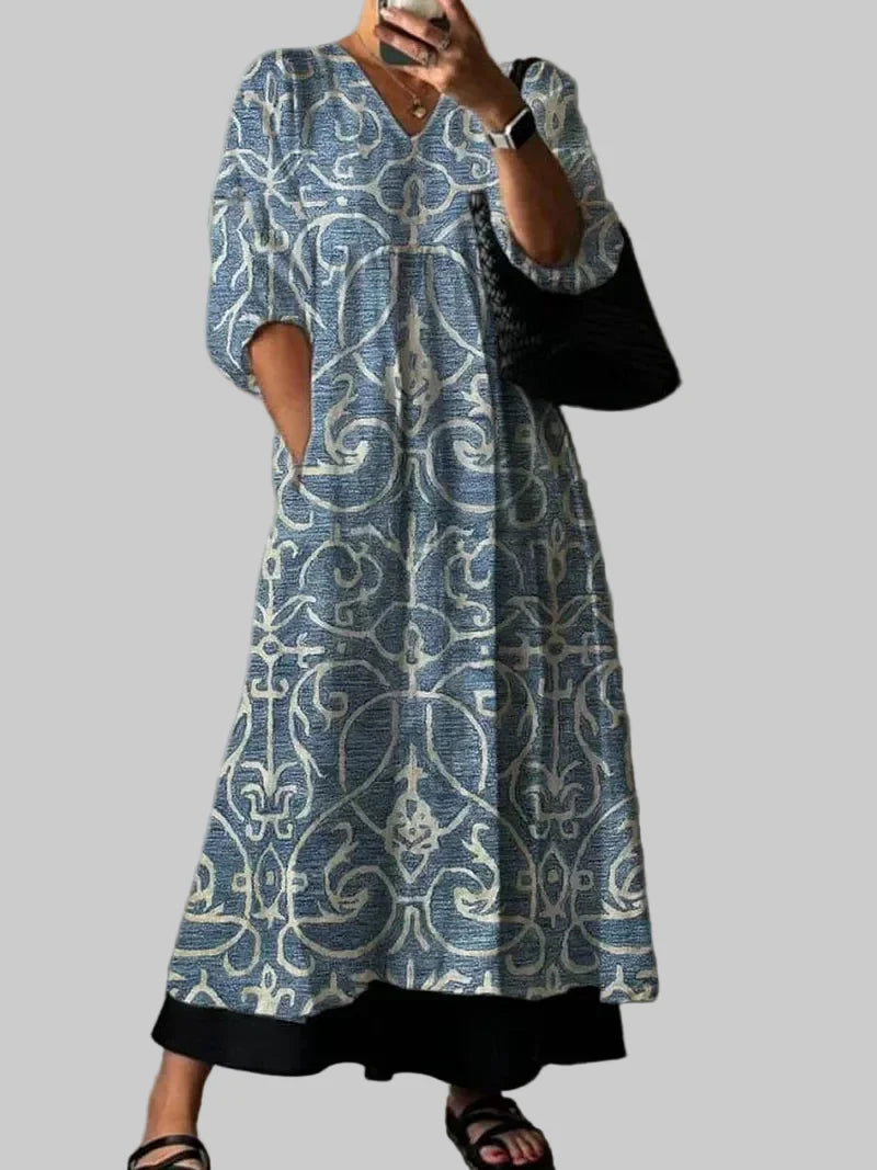 Lia | Elegant Dress with Floral Print