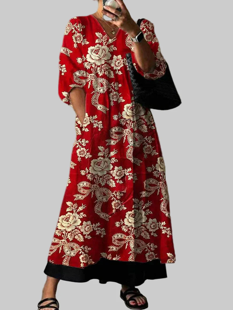 Julia | Elegant Printed Dress