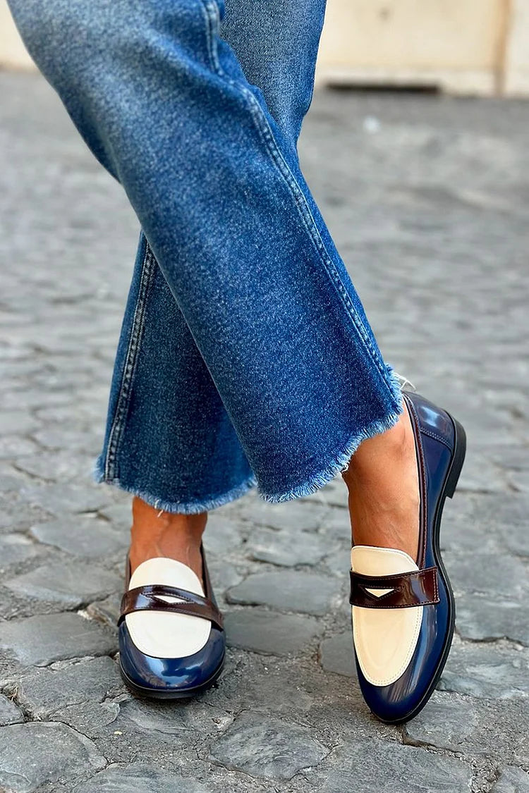 Frankie - Elegant Two-Tone Loafer