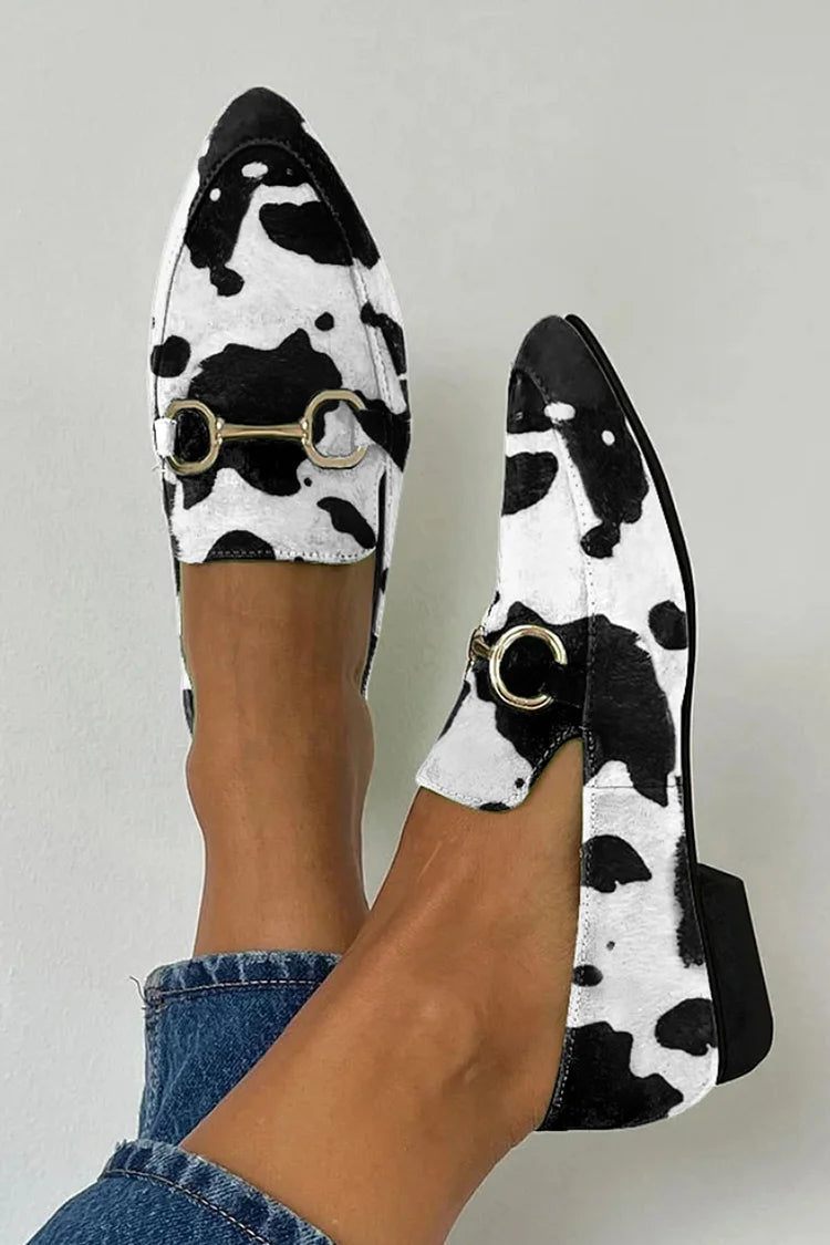 VIELLA | PRINTED LOAFER WITH BUCKLE