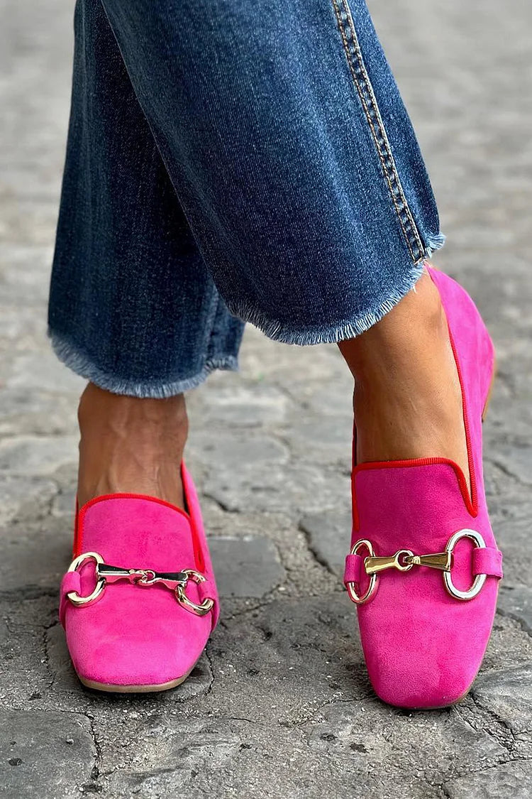 Celeste - Fluorescent Loafer With Metal Detail