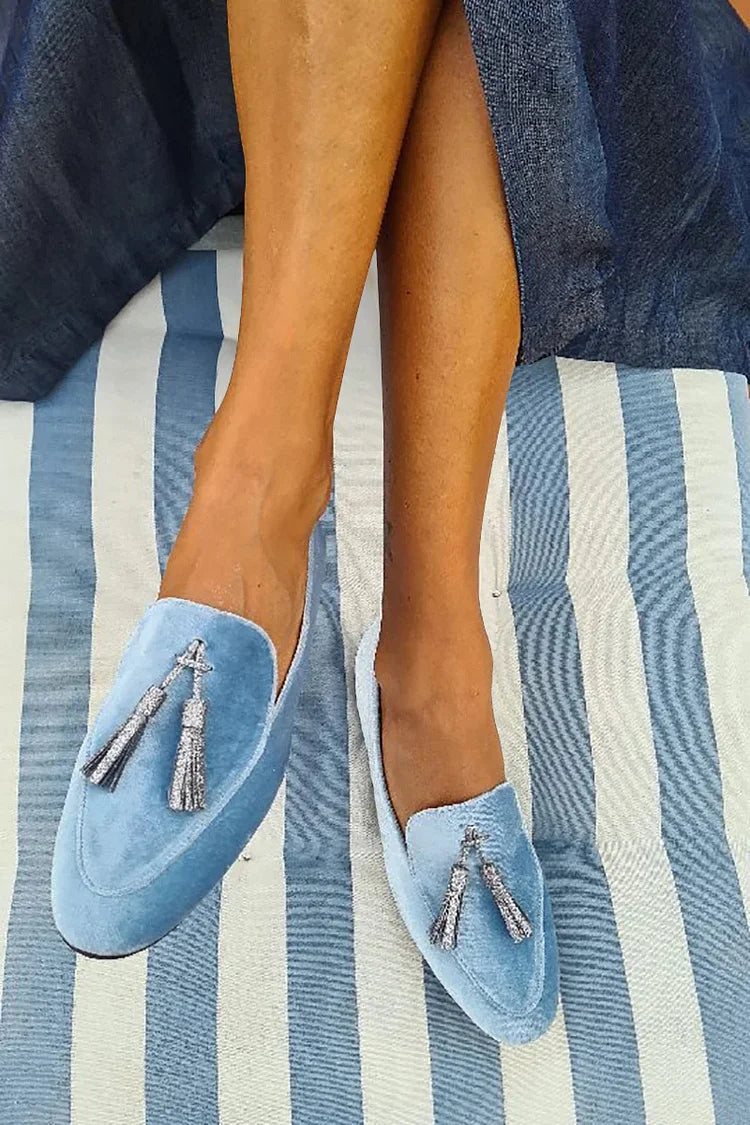 Odette - Slipper With Silver Tassel