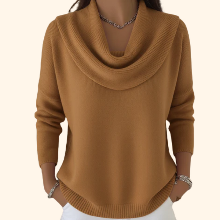 Eliza - Elegant Cowl Neck Sweater
