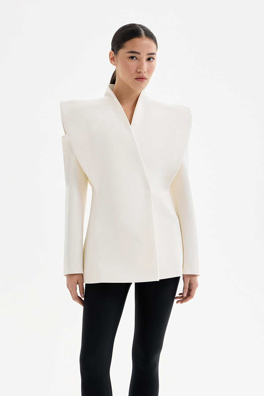 Valeria | Sculptural Shoulder Blazer