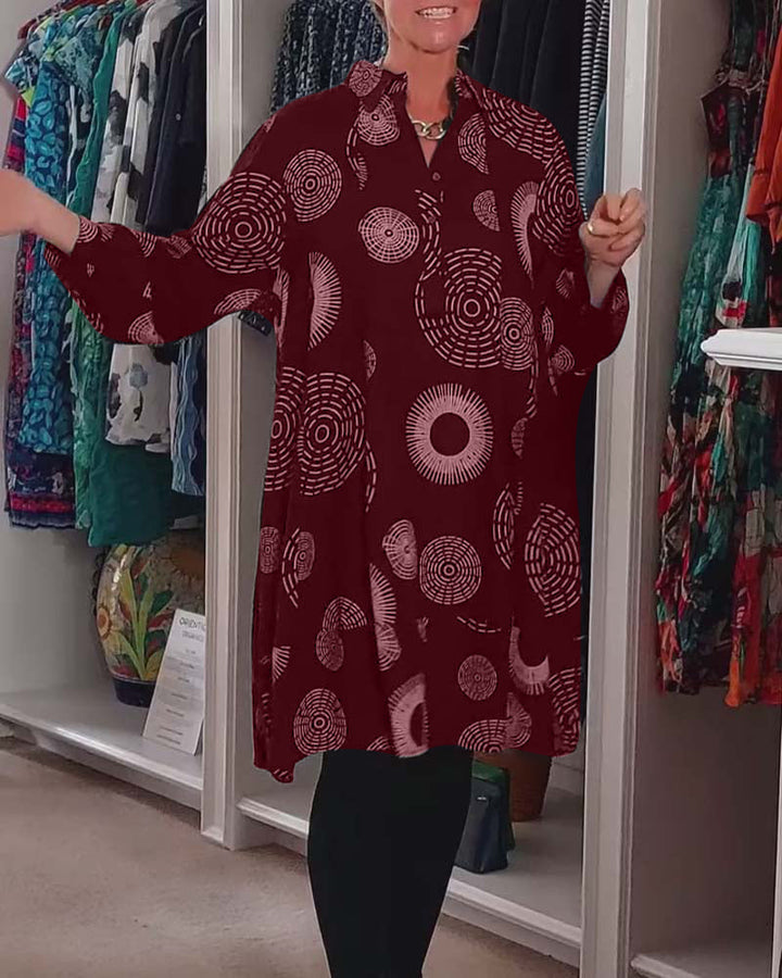 Meliora - Boho Pattern Tunic Dress