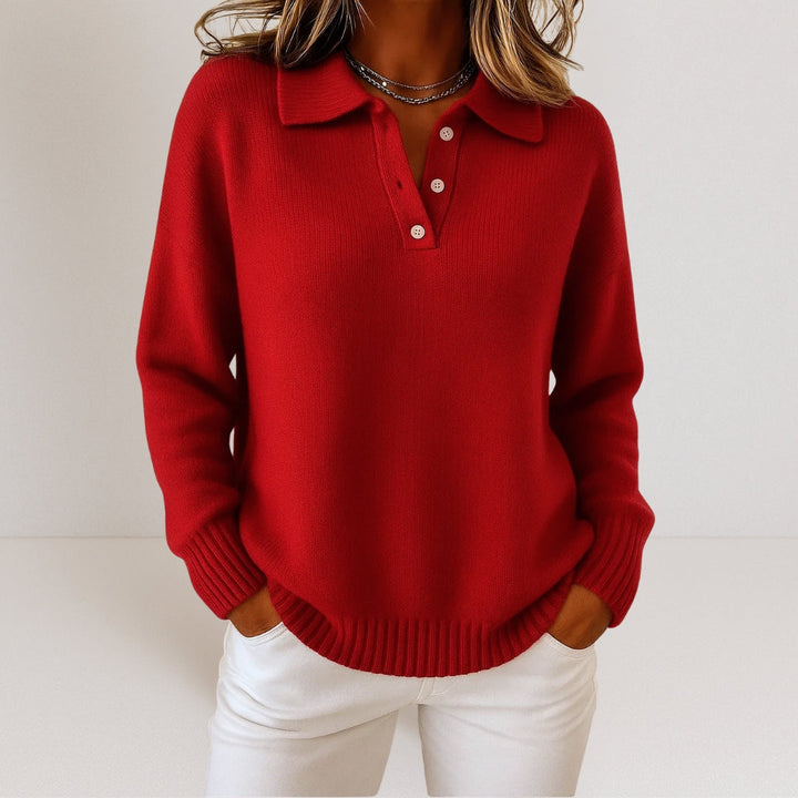 Olivia™ | Soft Knit Sweater with Collar