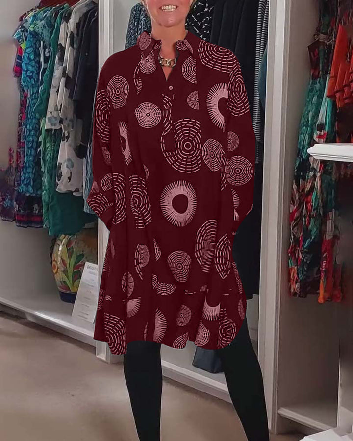 Meliora - Boho Pattern Tunic Dress