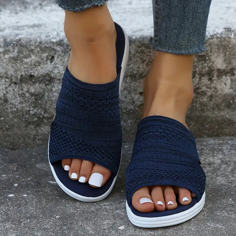 Aria - Orthopedic Open-Toe Knit Sandals