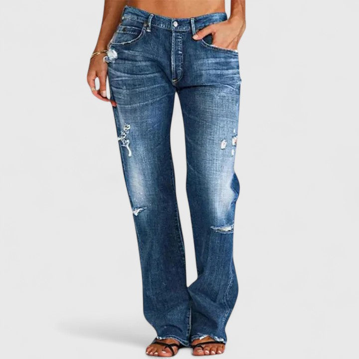 Lianette| Elegant Wide-Leg Jeans
