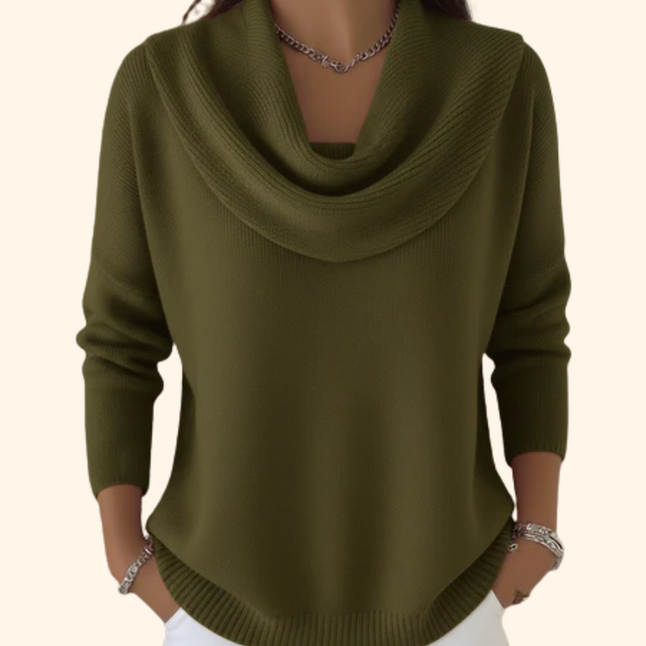 Eliza - Elegant Cowl Neck Sweater