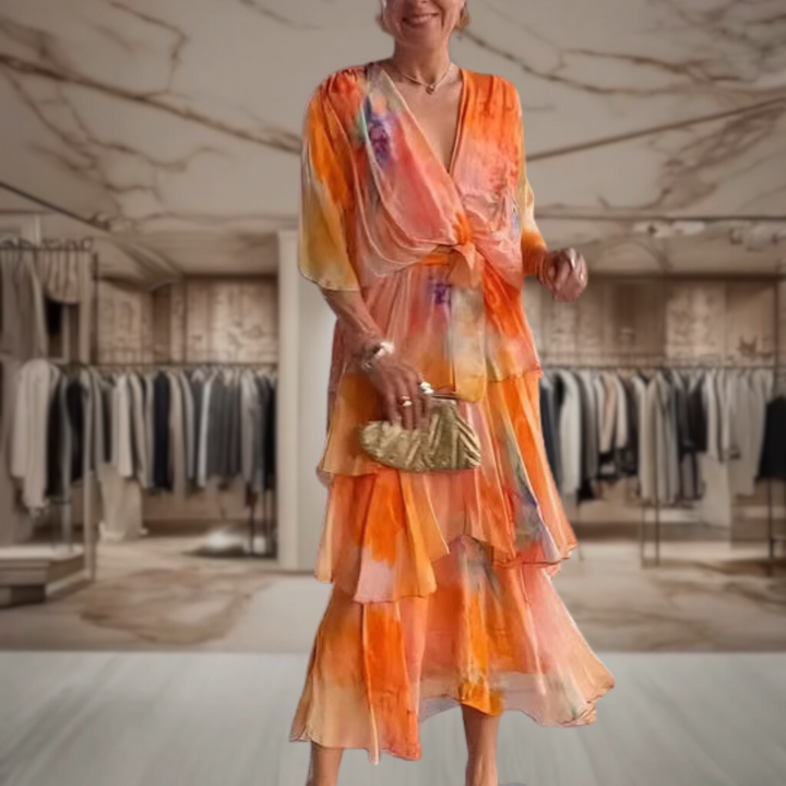 Valeria - Women’s Layered Maxi Dress