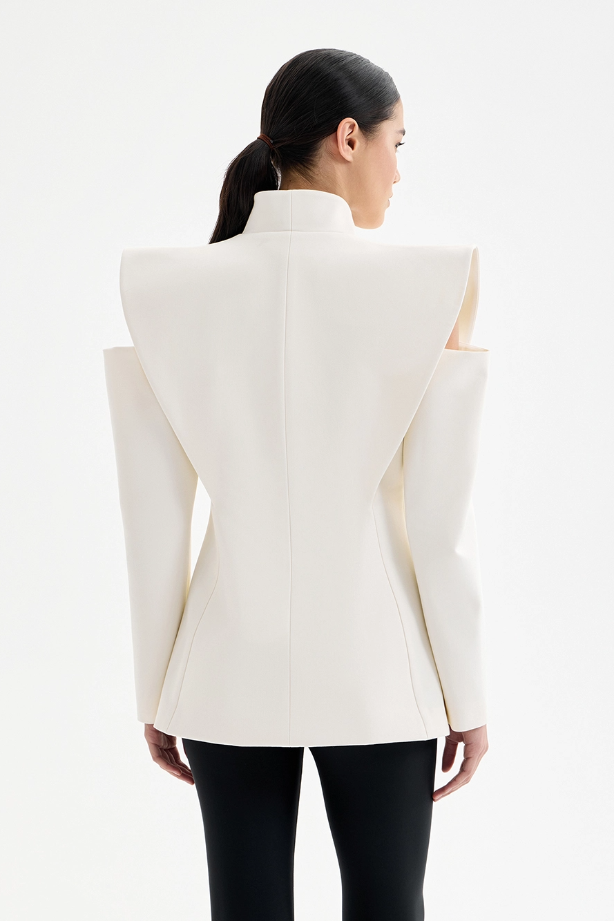 Valeria | Sculptural Shoulder Blazer
