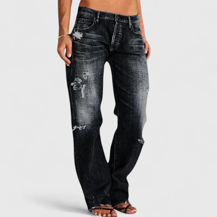 Lianette| Elegant Wide-Leg Jeans