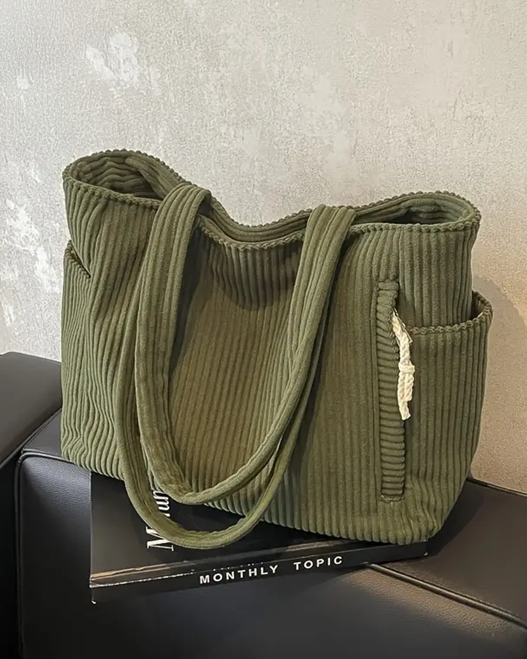Aubrey - Corduroy Tote Bag
