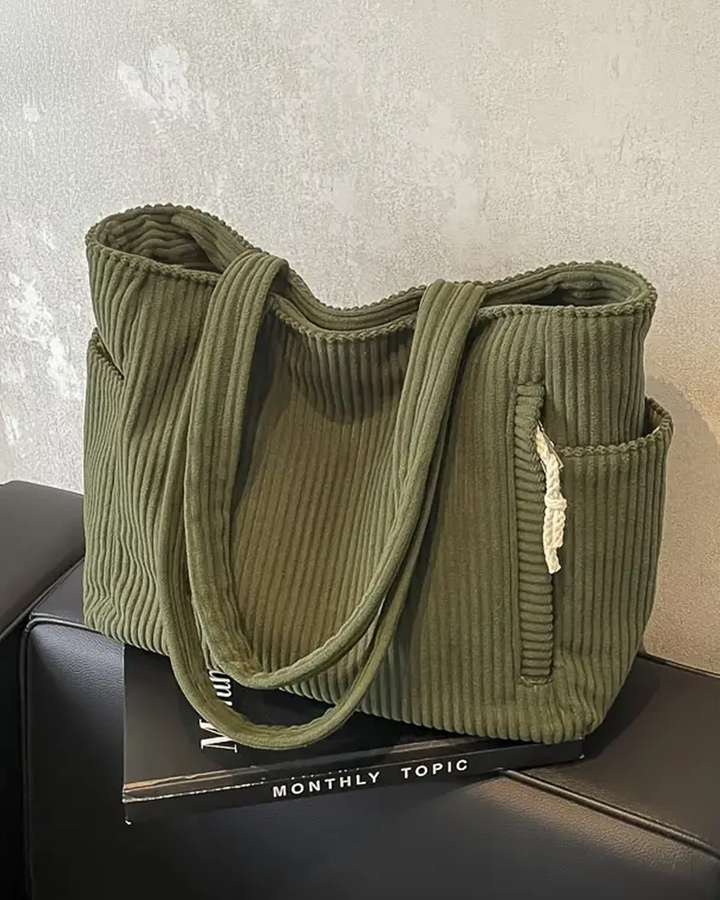 Aubrey - Corduroy Tote Bag