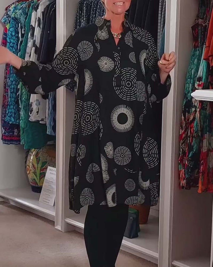 Meliora - Boho Pattern Tunic Dress