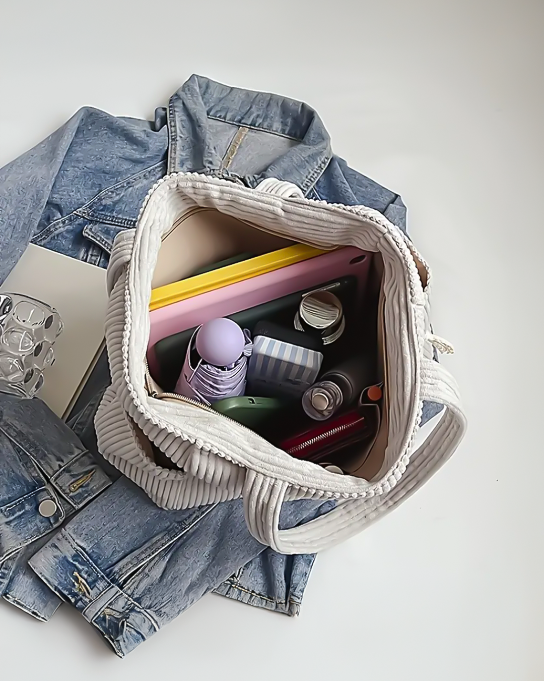 Aubrey - Corduroy Tote Bag