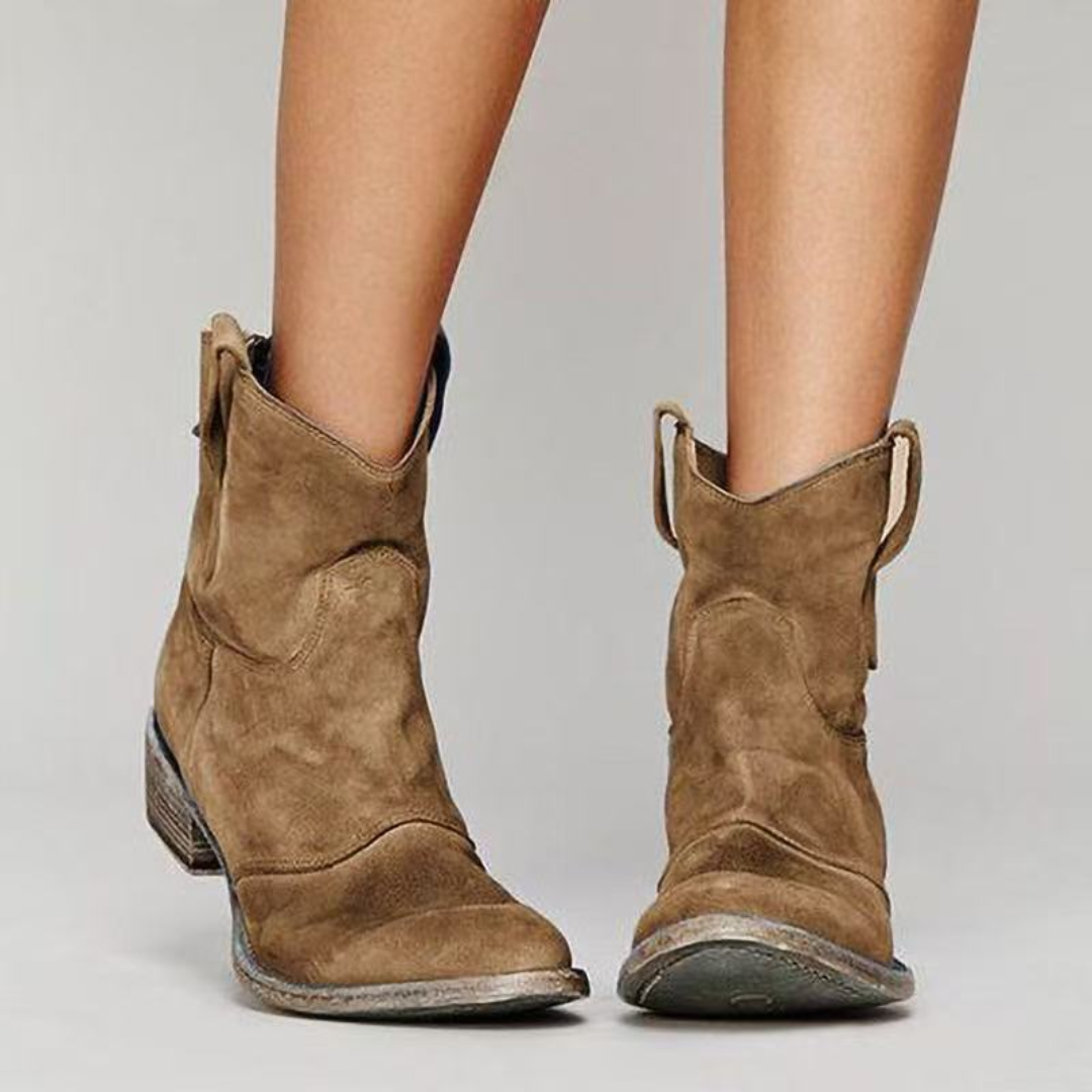 Carlotta – Suede Leather Ankle Boots