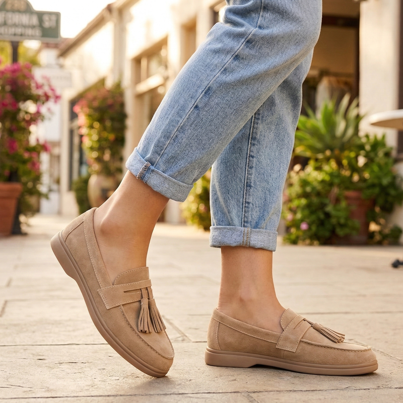 Sienna | Fringe Suede Loafer
