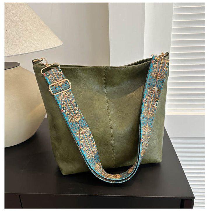 Isla - Embroidered Bucket Bag