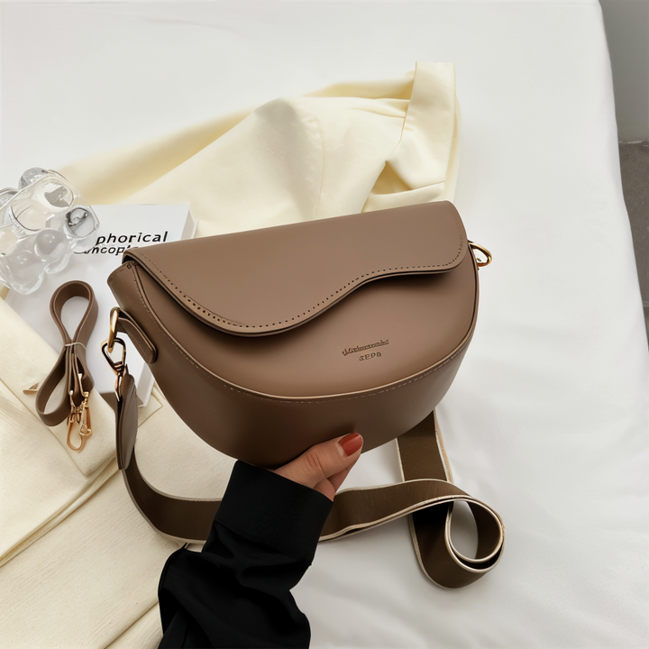 Emma - Curved Flap Crossbody Bag