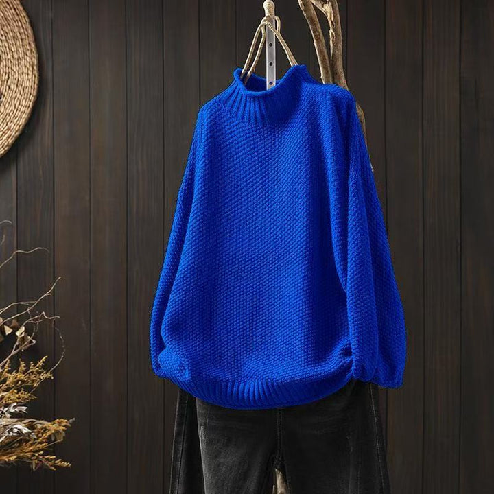 Evelyn - Oversized Waffle Knit Pullover