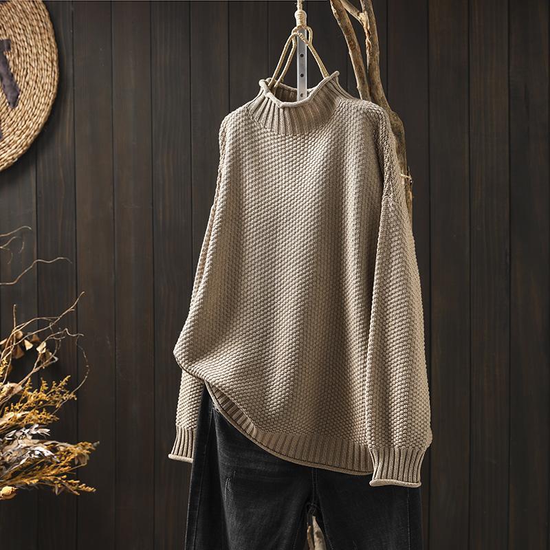 Evelyn - Oversized Waffle Knit Pullover