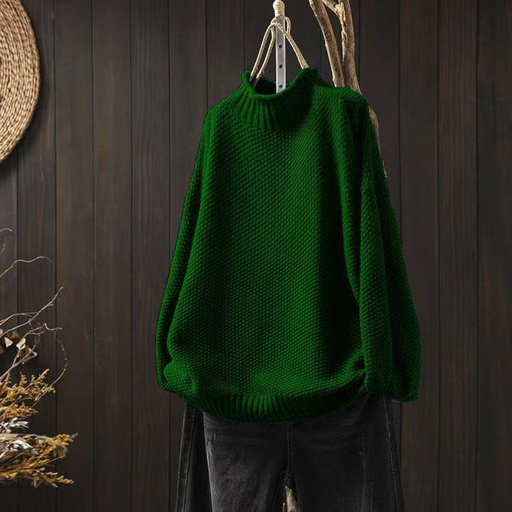 Evelyn - Oversized Waffle Knit Pullover