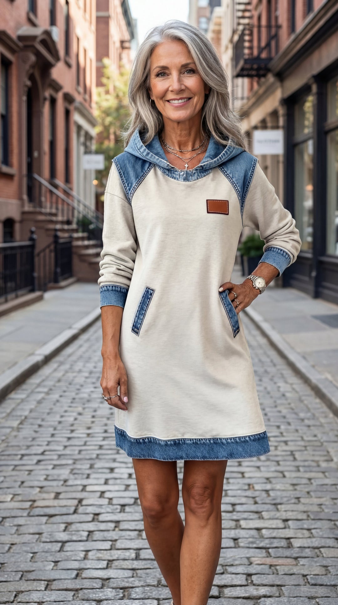 Casual Hooded Dress