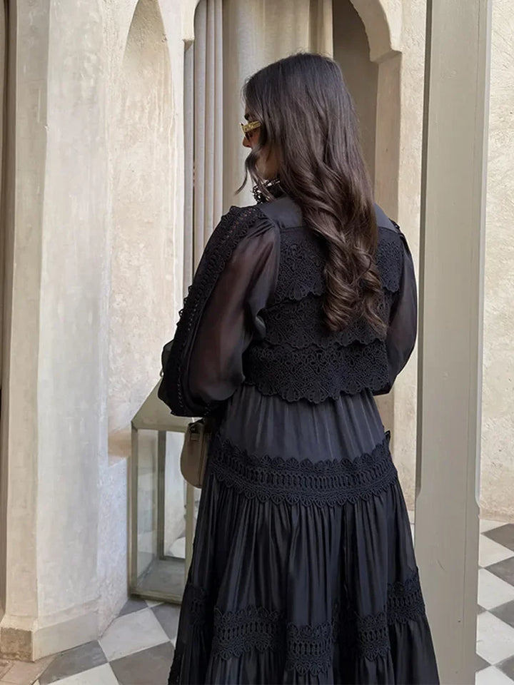 Lyna - Embroidery Maxi Dress