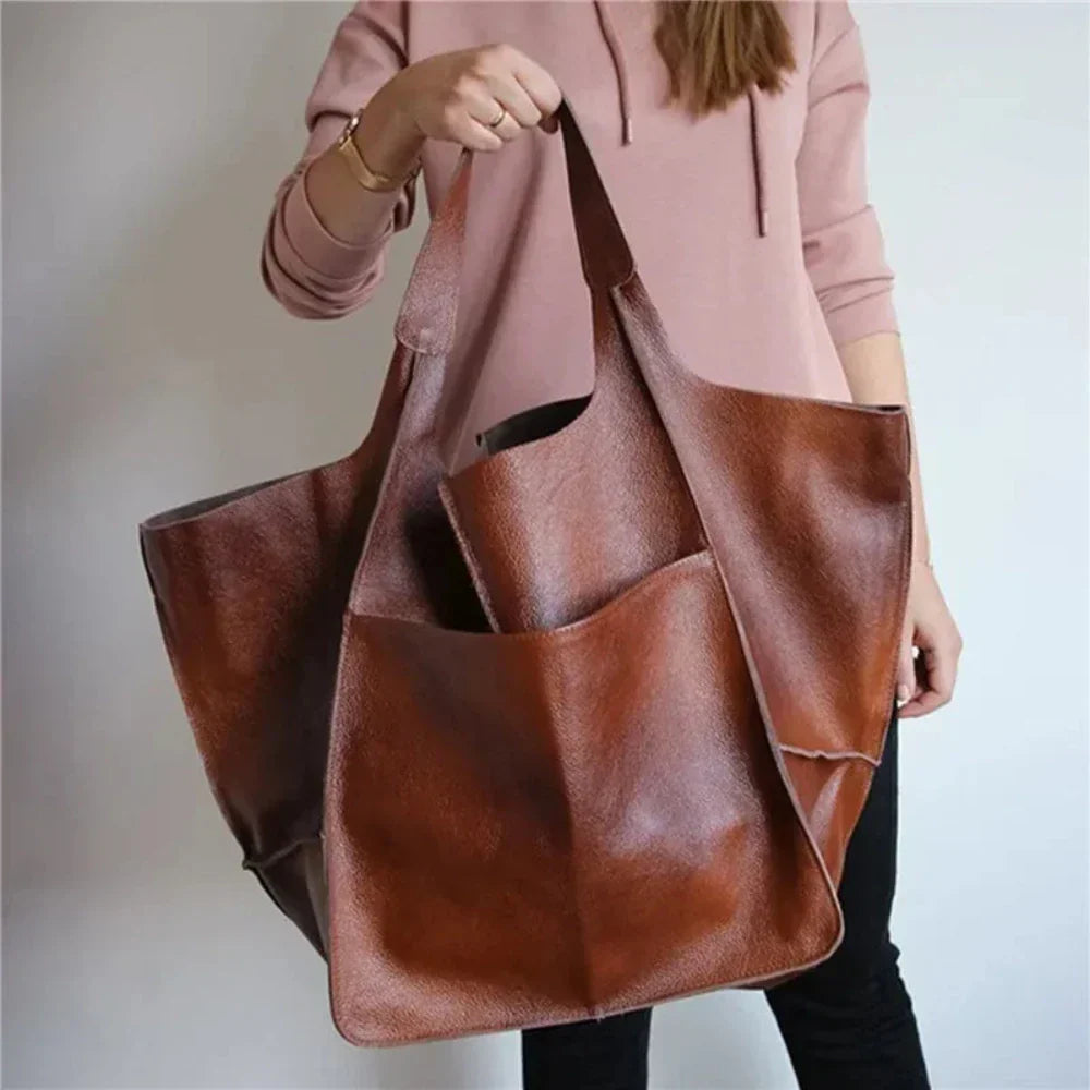 Janet - Leather Tote Bag