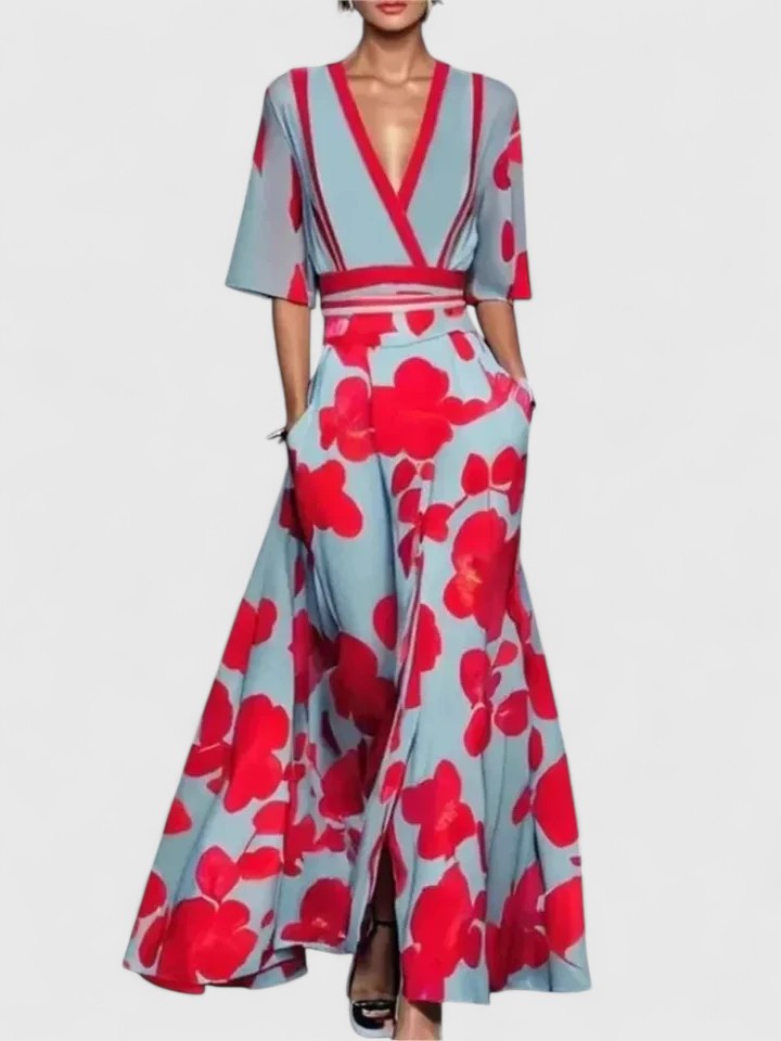 Aimee | Elegant Floral Maxi Dress