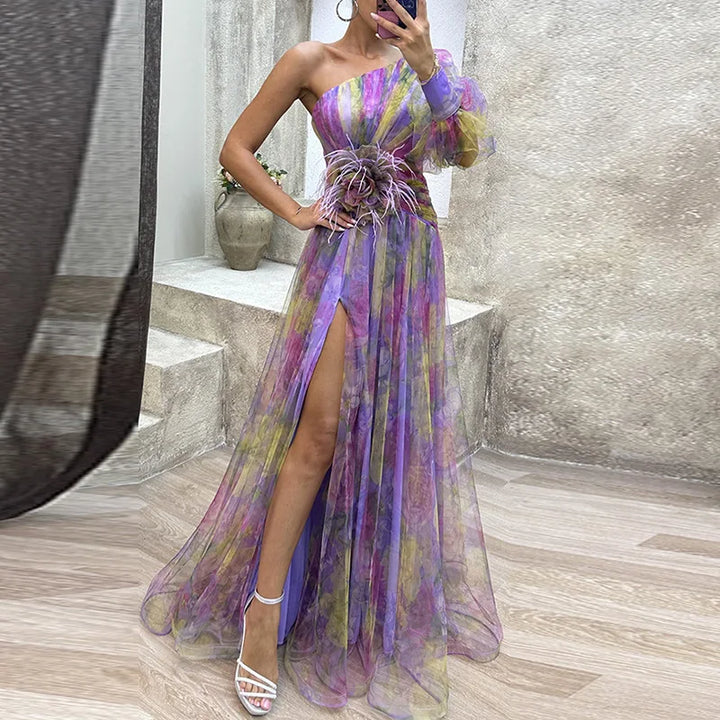 Evelyn - Floral Tulle Dress