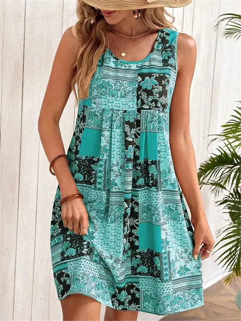 Gail - Sleeveless A-Line Dress